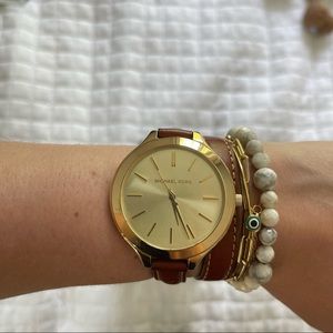 Michael Kors Double Wrap Gold Watch